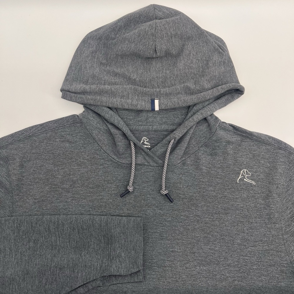 Rhoback Hesi Hoodie Mens XXL Grey Performance Pullover Stretch Golf Sweatshirt